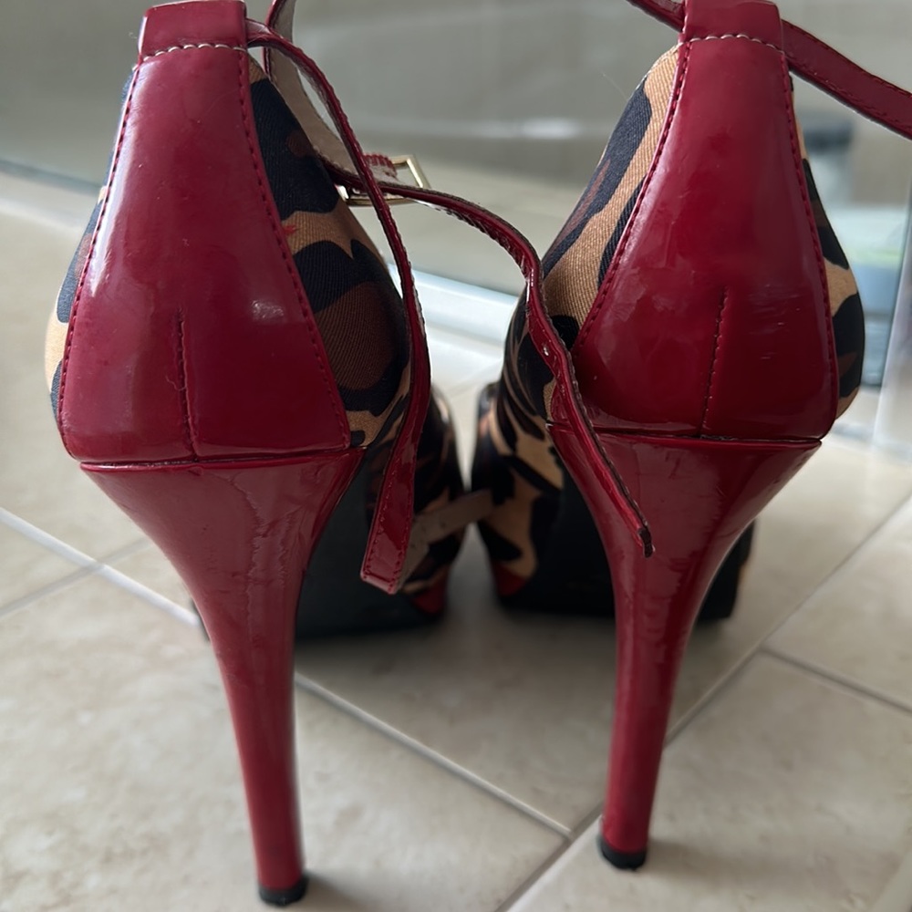 Leopard and red Jessica Simpson heels